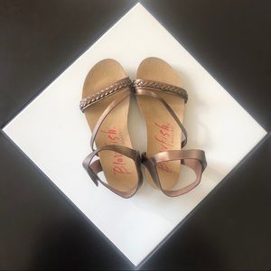 2/$30⭐️ Bronzed Genuine Leather Girls Sandals